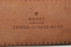 Authentic GUCCI Guccissima Heart Belt GG Leather 80cm 31.5" 245856 Brown 2968K