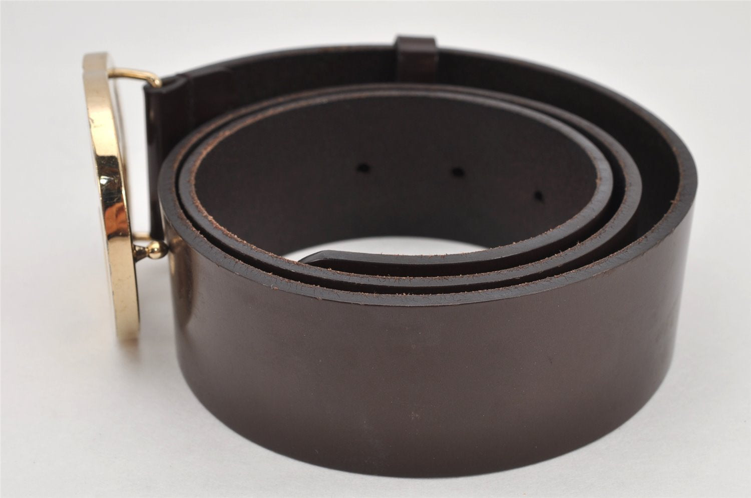 Authentic GUCCI Interlocking G Belt Leather Size 80cm 31.5