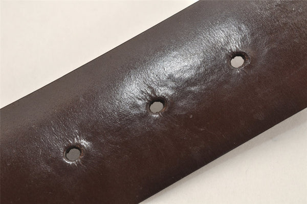 Authentic GUCCI Interlocking G Belt Leather Size 80cm 31.5" 114876 Brown 2969K