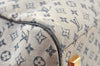 Authentic Louis Vuitton Monogram Mini Josephine GM Hand Bag Blue M92211 LV 2970H