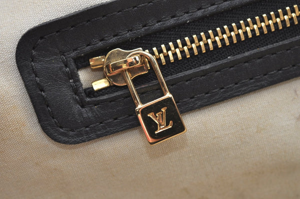 Authentic Louis Vuitton Monogram Mini Josephine GM Hand Bag Blue M92211 LV 2970H