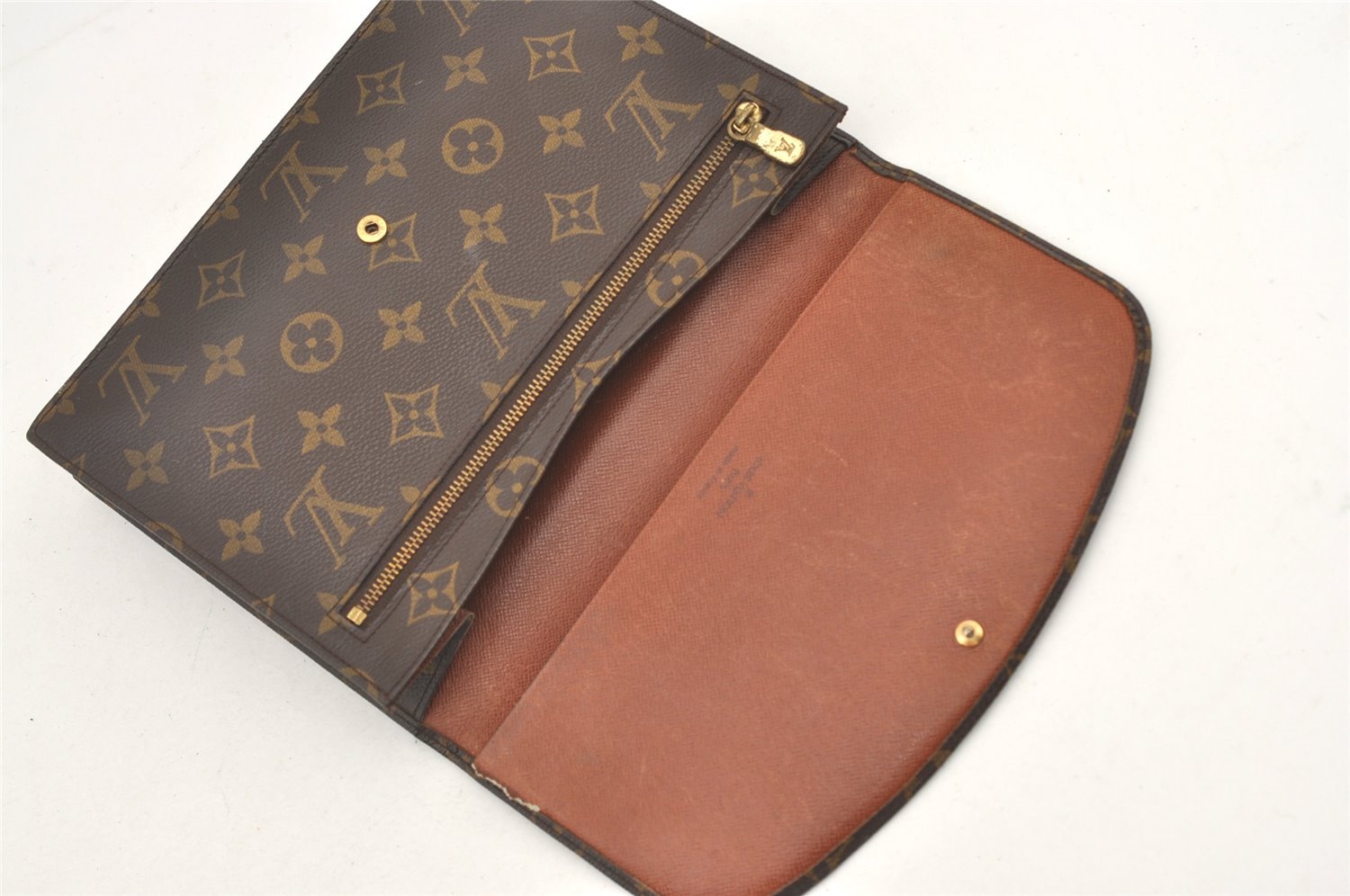 Authentic Louis Vuitton Monogram Pochette Rabat Clutch Hand Bag M51940 LV 2970J