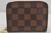 Authentic Louis Vuitton Damier Zippy Coin Purse Wallet N63070 LV 2970K