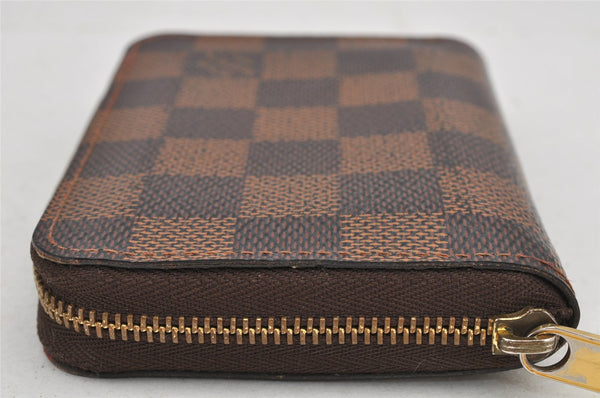 Authentic Louis Vuitton Damier Zippy Coin Purse Wallet N63070 LV 2970K