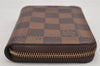 Authentic Louis Vuitton Damier Zippy Coin Purse Wallet N63070 LV 2970K