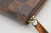 Authentic Louis Vuitton Damier Zippy Coin Purse Wallet N63070 LV 2970K