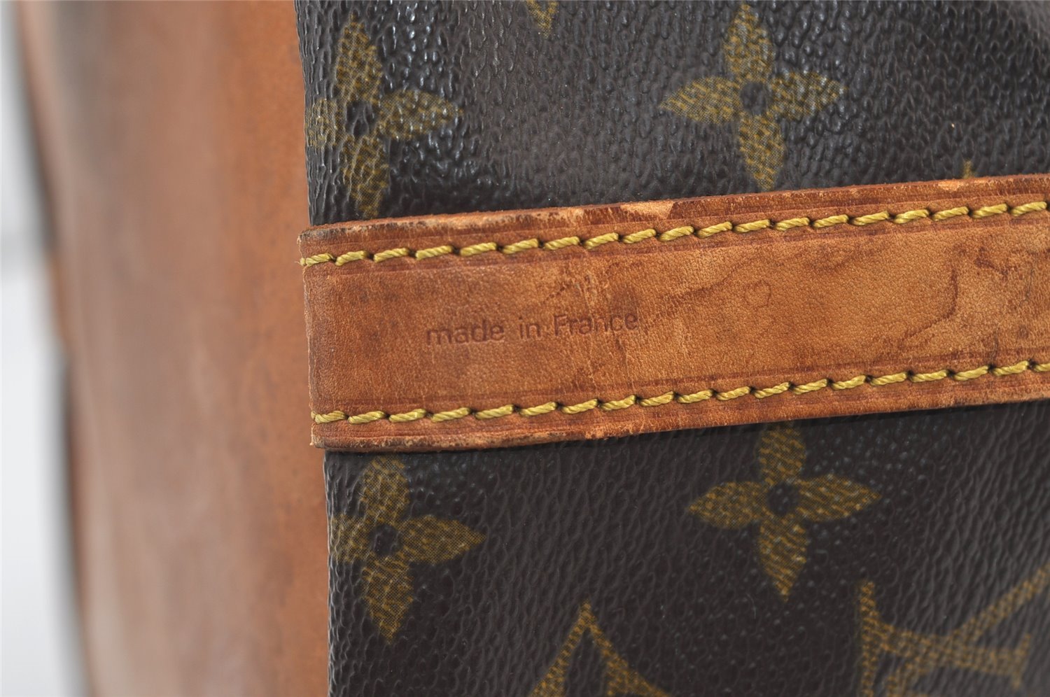 Authentic Louis Vuitton Monogram Petit Noe M42226 Shoulder Drawstring Bag 2971J