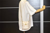 Authentic GUCCI GG Marmont Chain Shoulder Cross Bag Leather 575163 White 2971K