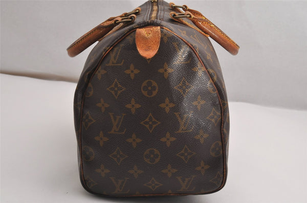 Authentic Louis Vuitton Monogram Speedy 30 Hand Boston Bag M41526 LV 2972J