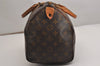 Authentic Louis Vuitton Monogram Speedy 30 Hand Boston Bag M41526 LV 2972J