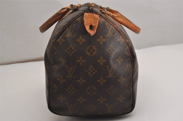 Authentic Louis Vuitton Monogram Speedy 30 Hand Boston Bag M41526 LV 2972J