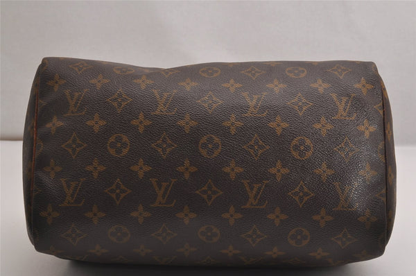 Authentic Louis Vuitton Monogram Speedy 30 Hand Boston Bag M41526 LV 2972J