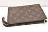 Authentic Louis Vuitton Monogram Poche Toilette 19 M47544 Cosmetics Pouch 2973J