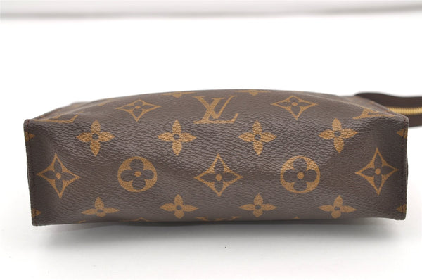 Authentic Louis Vuitton Monogram Poche Toilette 19 M47544 Cosmetics Pouch 2973J
