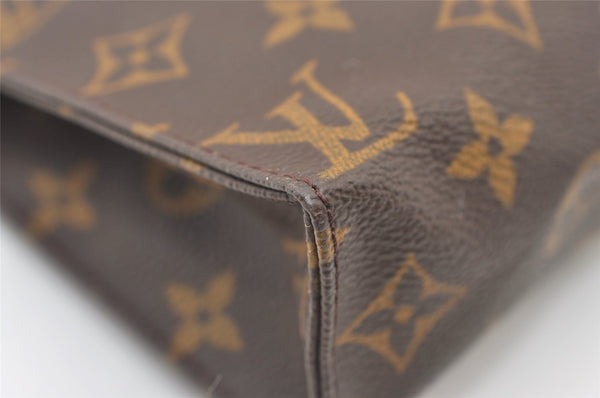 Authentic Louis Vuitton Monogram Poche Toilette 19 M47544 Cosmetics Pouch 2973J