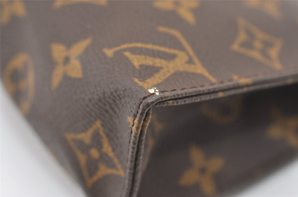 Authentic Louis Vuitton Monogram Poche Toilette 19 M47544 Cosmetics Pouch 2973J
