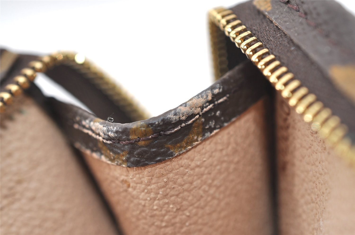 Authentic Louis Vuitton Monogram Poche Toilette 19 M47544 Cosmetics Pouch 2973J