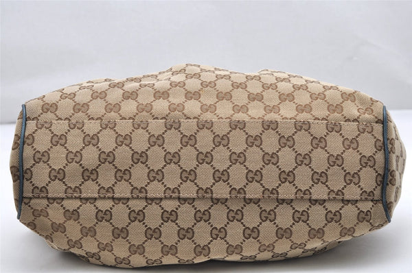 Authentic GUCCI Sukey Shoulder Tote Bag GG Canvas Leather 211944 Brown 2973K