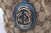 Authentic GUCCI Sukey Shoulder Tote Bag GG Canvas Leather 211944 Brown 2973K