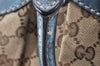 Authentic GUCCI Sukey Shoulder Tote Bag GG Canvas Leather 211944 Brown 2973K