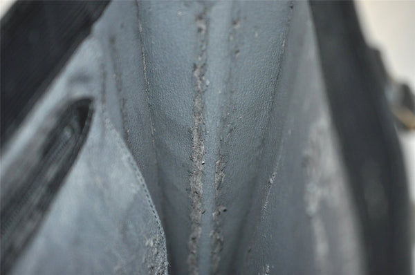 Authentic Louis Vuitton Epi Leather Sac Plat Hand Bag M59082 Black Junk 2974I