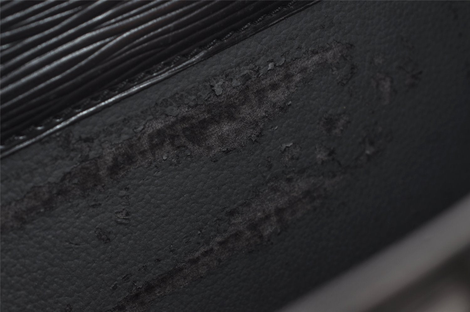 Authentic Louis Vuitton Epi Leather Sac Plat Hand Bag M59082 Black Junk 2974I