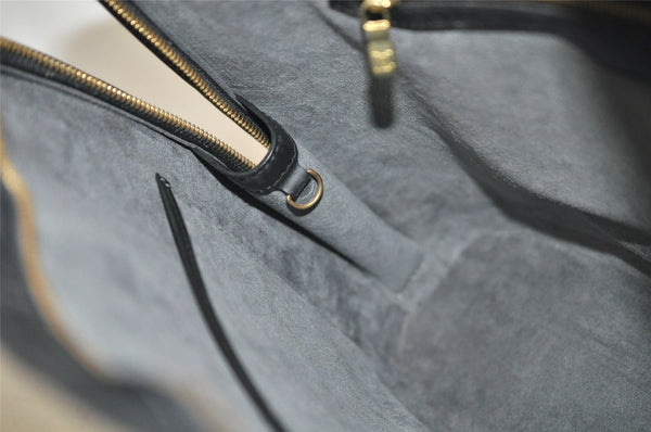 Authentic Louis Vuitton Epi Lussac Shoulder Tote Bag Black M52282 LV 2974J