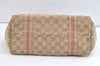 Authentic GUCCI Sherry Line Tote Bag GG Canvas Leather 137396 Beige 2974K