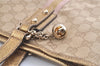 Authentic GUCCI Sherry Line Tote Bag GG Canvas Leather 137396 Beige 2974K