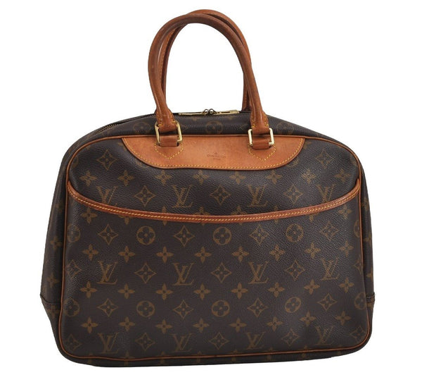 Authentic Louis Vuitton Monogram Deauville Hand Bag M47270 LV 2975J