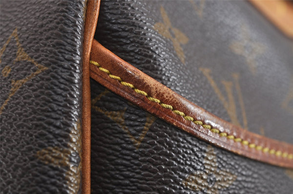 Authentic Louis Vuitton Monogram Deauville Hand Bag M47270 LV 2975J