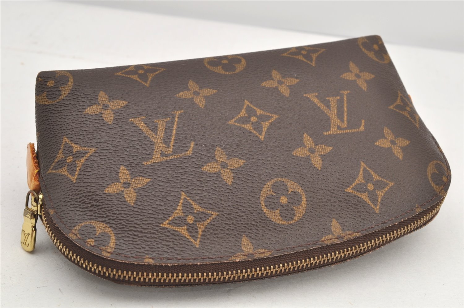Authentic Louis Vuitton Monogram Pochette Cosmetic Pouch M47515 LV 2975K