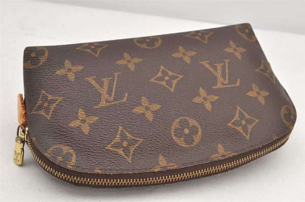 Authentic Louis Vuitton Monogram Pochette Cosmetic Pouch M47515 LV 2975K