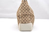 Authentic GUCCI Bamboo Shoulder Tote Bag GG Canvas Leather 154375 Brown 2976K