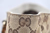 Authentic GUCCI Bamboo Shoulder Tote Bag GG Canvas Leather 154375 Brown 2976K