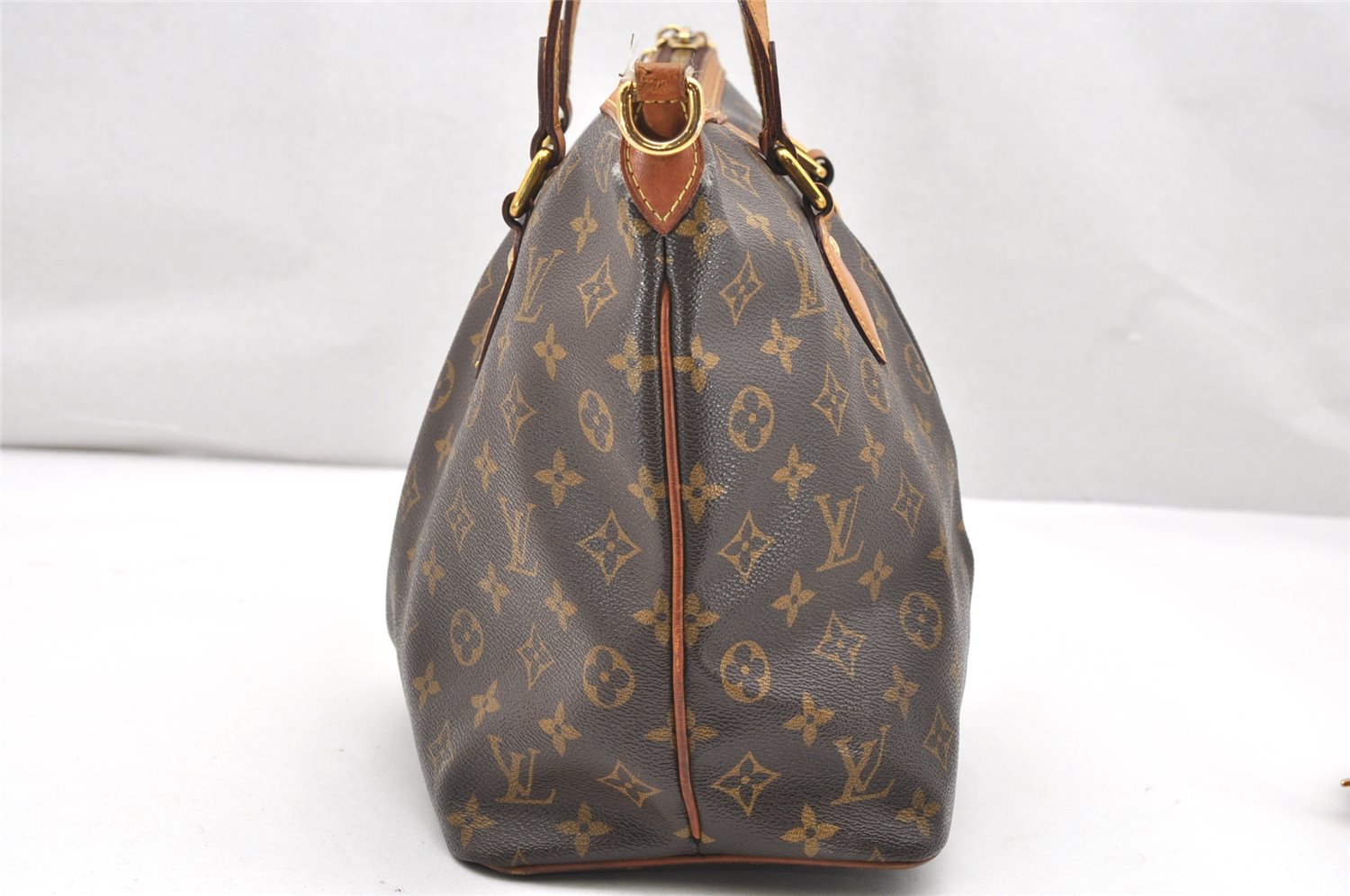 Authentic Louis Vuitton Monogram Palermo PM Shoulder Tote Bag M40145 LV 2977K