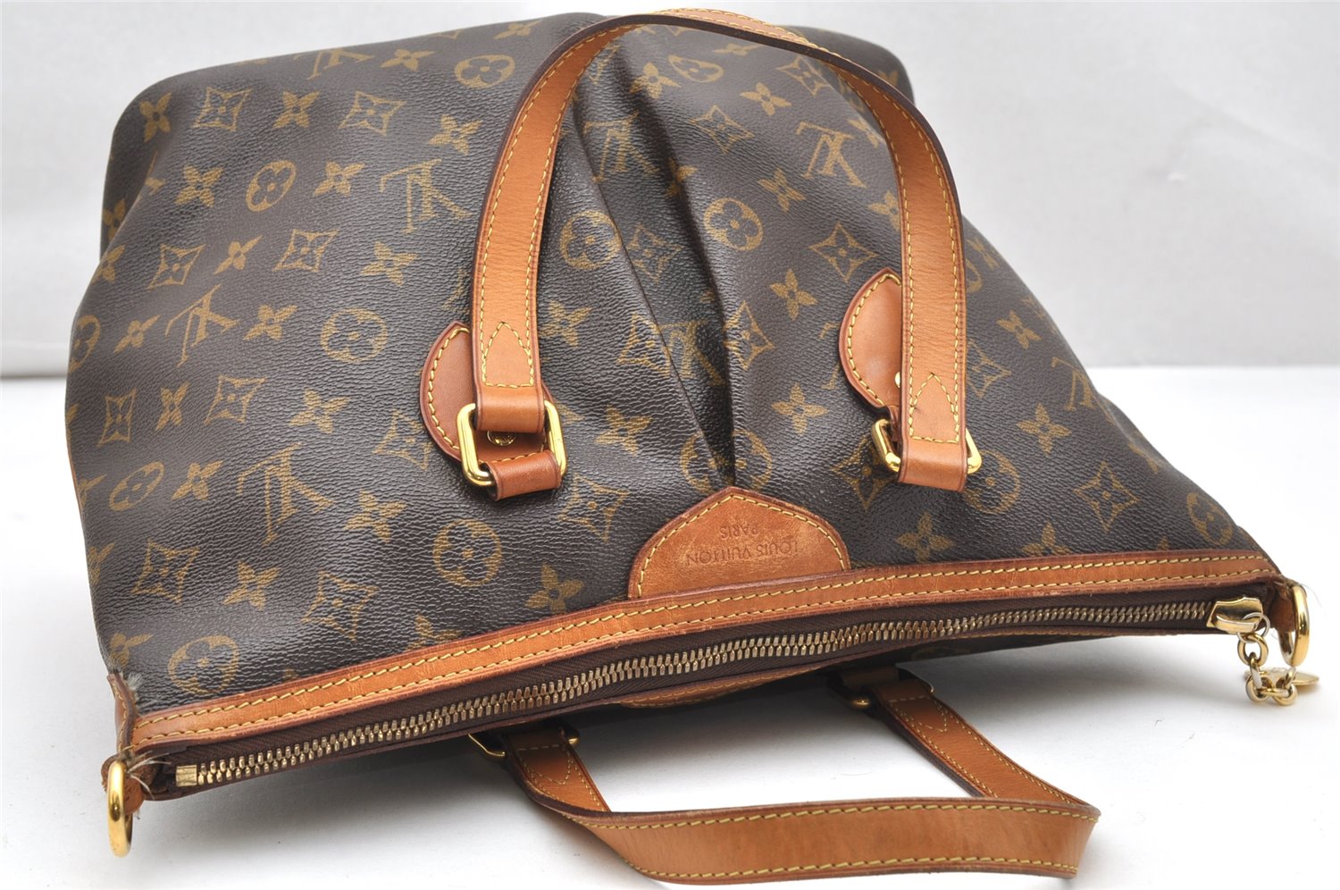 Authentic Louis Vuitton Monogram Palermo PM Shoulder Tote Bag M40145 LV 2977K
