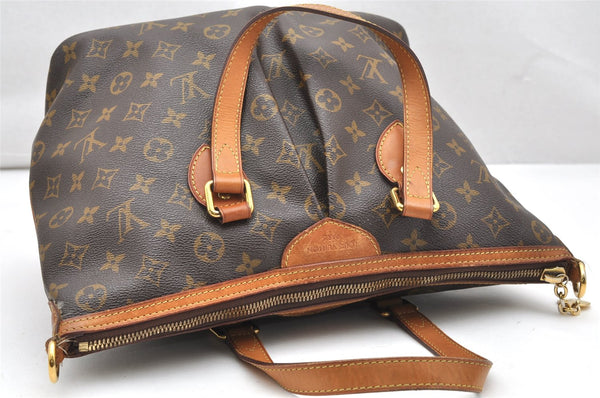 Authentic Louis Vuitton Monogram Palermo PM Shoulder Tote Bag M40145 LV 2977K