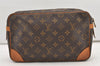 Authentic Louis Vuitton Monogram Compiegne 28 Clutch Hand Bag M51845 LV 2978J