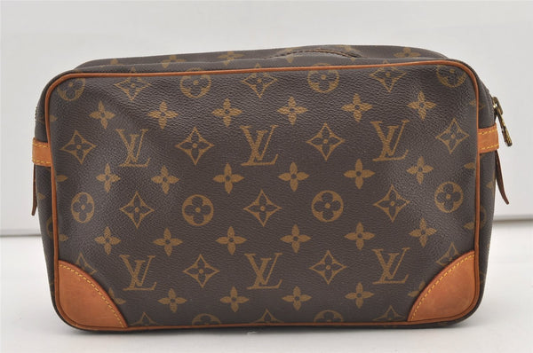 Authentic Louis Vuitton Monogram Compiegne 28 Clutch Hand Bag M51845 LV 2978J