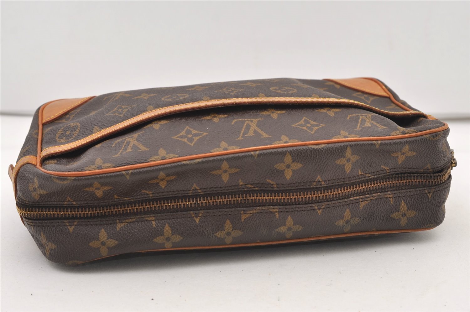 Authentic Louis Vuitton Monogram Compiegne 28 Clutch Hand Bag M51845 LV 2978J