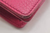 Authentic GUCCI SOHO Chain Shoulder Long Wallet Purse Leather 407041 Pink 2979K