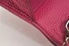 Authentic GUCCI SOHO Chain Shoulder Long Wallet Purse Leather 407041 Pink 2979K