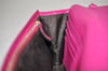 Authentic GUCCI SOHO Chain Shoulder Long Wallet Purse Leather 407041 Pink 2979K
