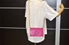 Authentic GUCCI SOHO Chain Shoulder Long Wallet Purse Leather 407041 Pink 2979K