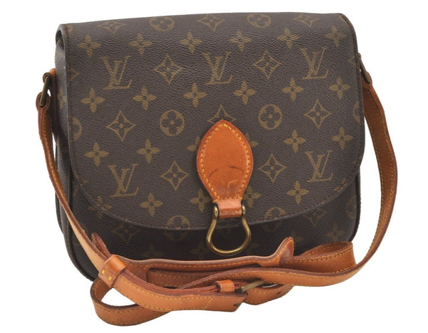 Auth Louis Vuitton Monogram Saint Cloud GM Shoulder Cross Bag Old Model LV 2980J