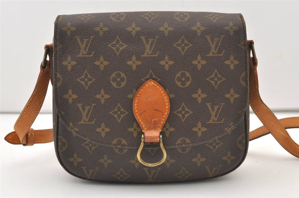 Auth Louis Vuitton Monogram Saint Cloud GM Shoulder Cross Bag Old Model LV 2980J