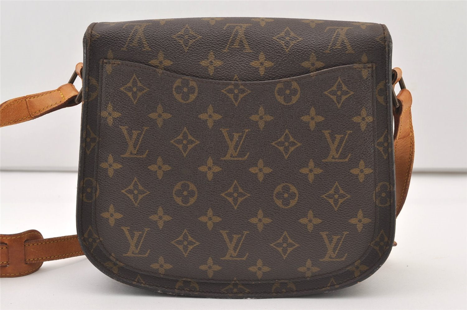 Auth Louis Vuitton Monogram Saint Cloud GM Shoulder Cross Bag Old Model LV 2980J
