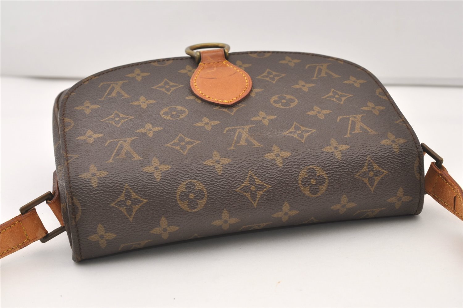 Auth Louis Vuitton Monogram Saint Cloud GM Shoulder Cross Bag Old Model LV 2980J