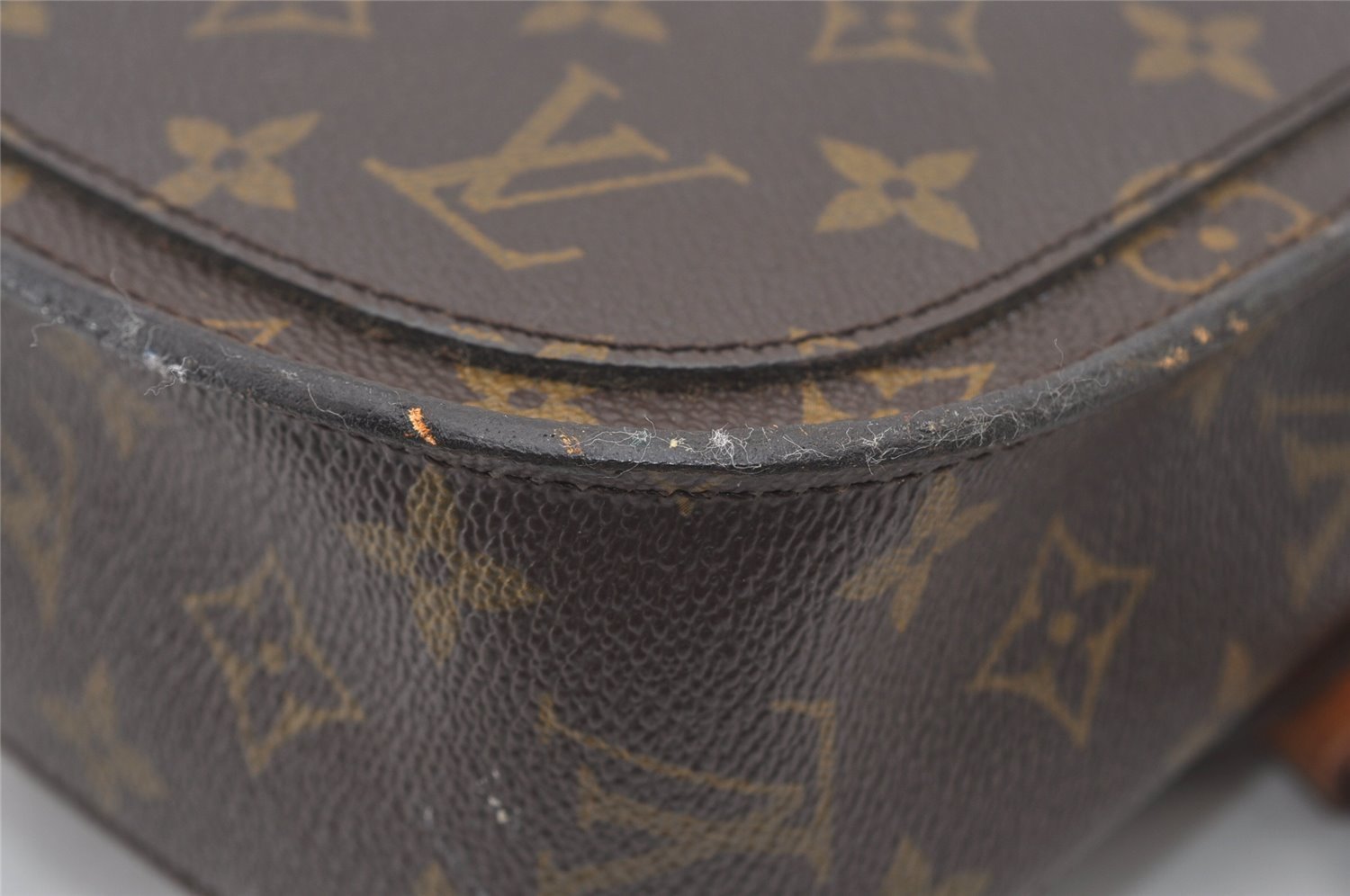 Auth Louis Vuitton Monogram Saint Cloud GM Shoulder Cross Bag Old Model LV 2980J